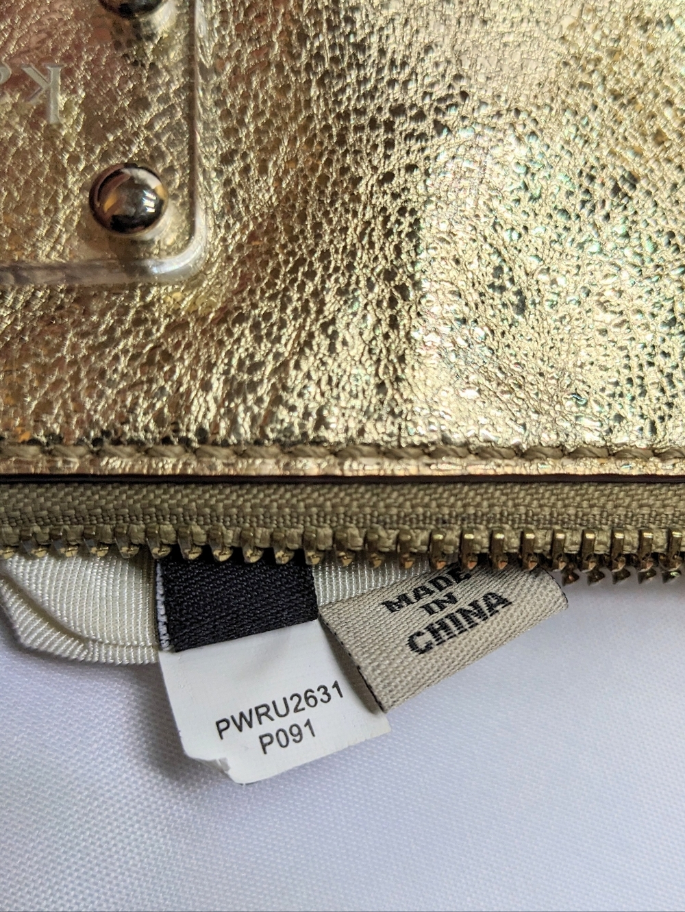kate spade Flicker Tinley Gold Patent Leather Crossbody, Suite Spot Lining - Picture 15 of 16